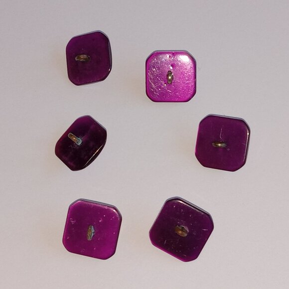 6 Purple Vintage Sewing Buttons - Picture 11 of 12